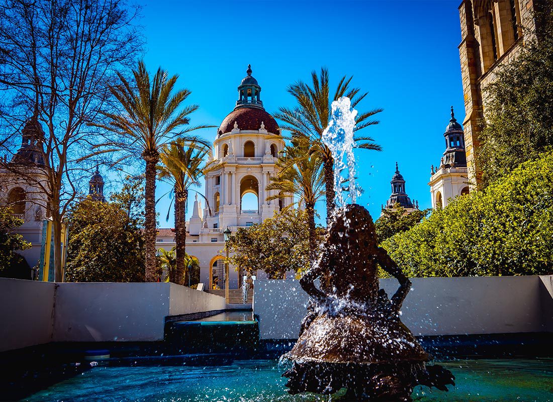 Pasadena, CA - A Shot of the Pasadena City Hall Building in California